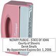 PN40 - Pink Pocket Stamp<br>1/2" x 2"