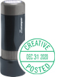 N75-033 - N75-033<br>Xstamper Pre-Inked<br>Small Xpedater<br>11/16" Diameter