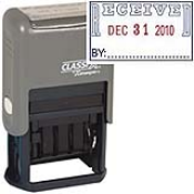 RECEIVED Dater<br>1"x1-1/2"<br>Plastic Self-Inking