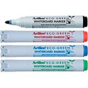 Dry Safe 2.mm Bullet<br>Eco-Green Whiteboard Markers<br>Sold Individually<br>EK-527