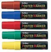 12mm Chisel<br>Poster Markers<br>Sold Individually