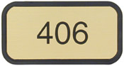 G40 - Designer Wall & Door Sign - (BLACK) Frame<br>2" x 4"