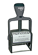 M74 - M74<br>ClassiX Self-Inking<br>Plastic Date Stamp<br>1-13/16" x 2-5/8"