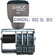 P21 - P21<br>ClassiX Traditional<br>Message Line Date Stamp<br>1/4" x 11/16"