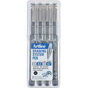 00291 - Drawing System Pens 4PK
0.1mm, 0.3mm, 0.5mm, 0.7mm
EK-230