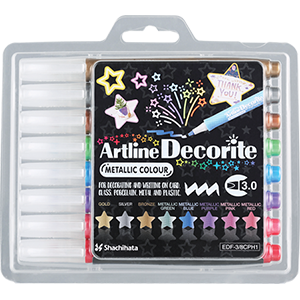 01166 - Decorite 3.0mm Flat 8-Pack
Metallic Set