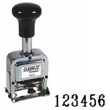 40250 - Number Stamp Size: 2 / 6-Band
Metal Self-Inking Automatic 