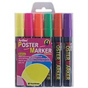 2mm Bullet 6PK Poster Markers (Fluorescent) EPP-4