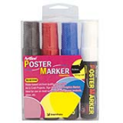 12mm Chisel 4pk Poster Markers (Primary) EPP-12