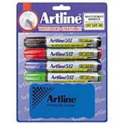 Dry Safe 2.mm Bullet 4PK with Eraser<br>EK-517 (Assorted)