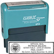 EP12-AZ - EP12-Arizona Notary
ClassiX ECO Self-Inking Stamp
5/8" x 2-7/16"