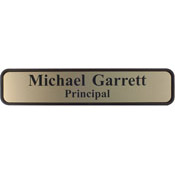 G38 - G38 - Designer Wall & Door Sign - (BROWN) Frame<br>2" x 10" 