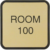 G52 - Designer Wall & Door Sign - (GRAY) Frame<br>4" x 4"