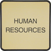 G63 - Designer Wall & Door Sign - (BROWN) Frame<br>6" x 6"