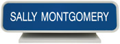 KN22 - Designer Desk Sign (GRAY) Frame<br>2" x 8"