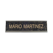 K31 - Standard Aluminum Desk Sign - (SILVER) Frame<br>2" x 8"