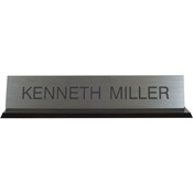 K45 - K45 - Acrylic Base Desk Sign - (BLACK) Frame<br>2" x 10"