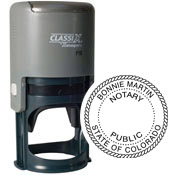 P16-Colorado Notary<br>ClassiX Self-Inking<br>Round Stamp<br>1-1/2" Diameter