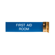 W40 - Aluminum Corridor Sign - (GOLD) Frame<br>2" x 8"